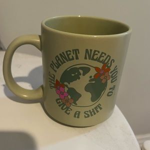 The Planet Needs You To Give a Shiit Mug by Typo